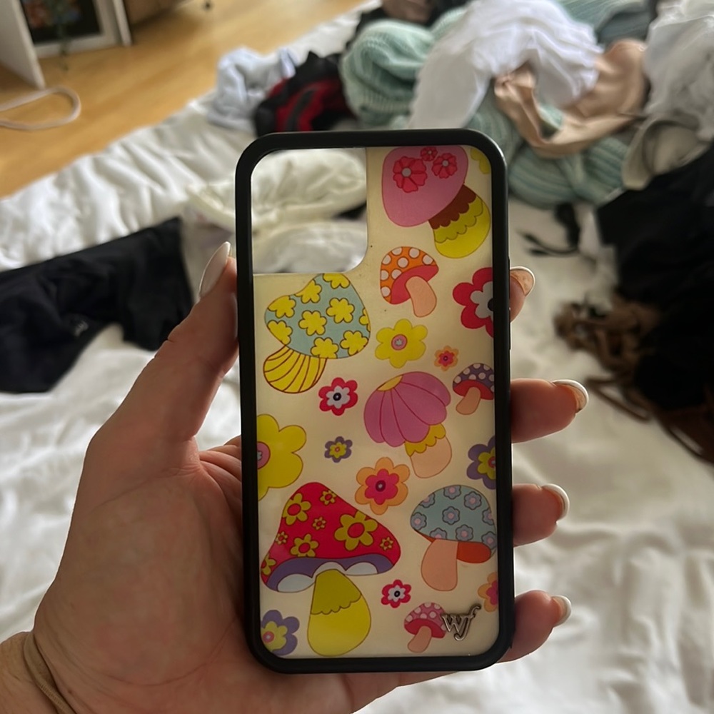 Adorable funky mushroom iPhone 13 case
